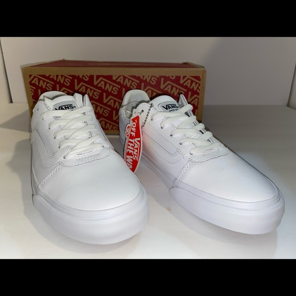 Vans Shoes - Vans Leather Ward Low Deluxe Women’s Sneakers